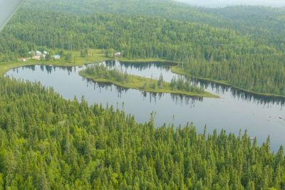 Lac castor aerienne